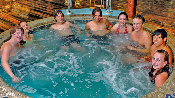 Hot tub at Otter Lake Camp  Resort