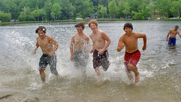 Fun in the water at Otter Lake Camp Resort.